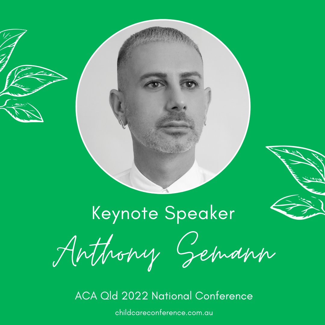 ACAQld's tweet photo. Welcome our keynote speaker Anthony Semann to the #ACAQld2022 Conference! 🍃

We look forward to Anthony's presentation! Visit https://t.co/LTv6nC7sqE to see our amazing line up of speakers at this year's conference 🍃 https://t.co/mplFk5915N