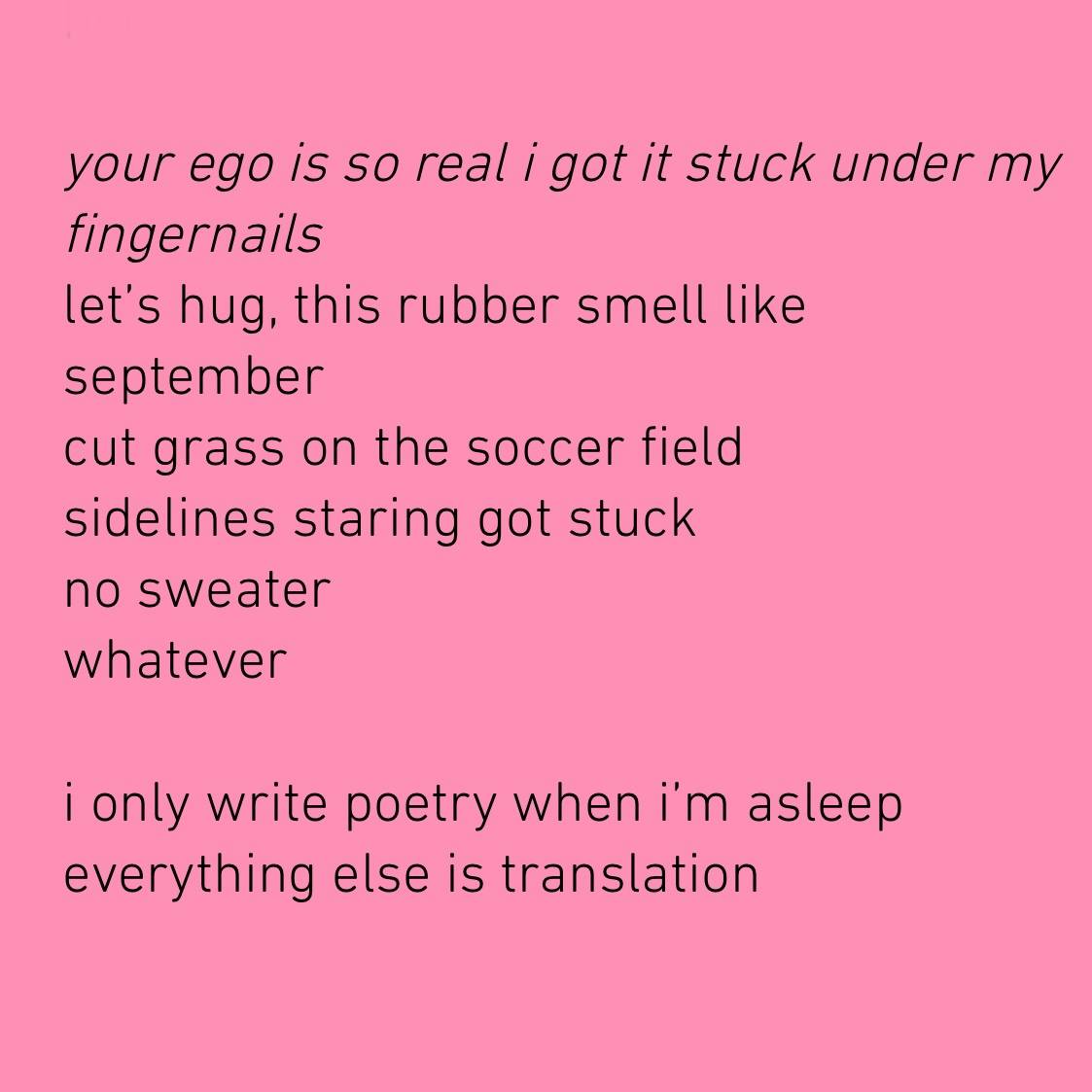 peachmgzn's tweet photo. Now: "can i die but not make a habit out of it?" and "the werewolf reads her birth chart," 2 poems by Hannah Lamb-Vines @profesh4evr, a writer working on a novel about a woman who inexplicably births a sheep dog.

https://t.co/dv2UI8sOip https://t.co/HDvWR9y2vK