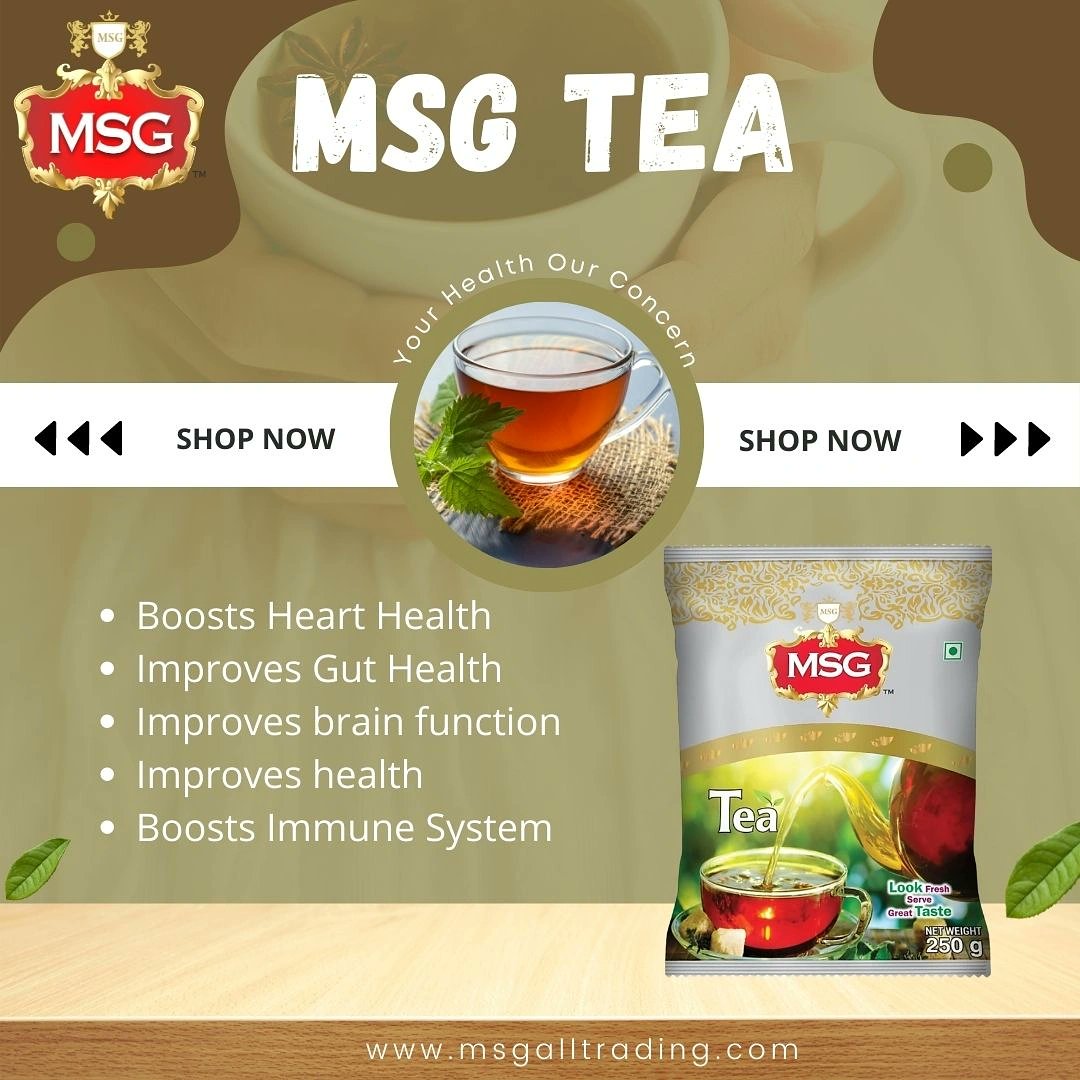 MSGAllTrading's tweet photo. MSG Tea helps to get rid from skin problems. It includes anti-inflammatory Properties. MSG tea provides you with flavonoid antioxidants.
☑️Boosts Heart Health
☑️Improves Gut Health
☑️Improves health
☑️Boosts Immune System
Buy Now🛒: https://t.co/cvES3LqDoH
#MSGTea
#Covid19 https://t.co/QrtqDC5dcM