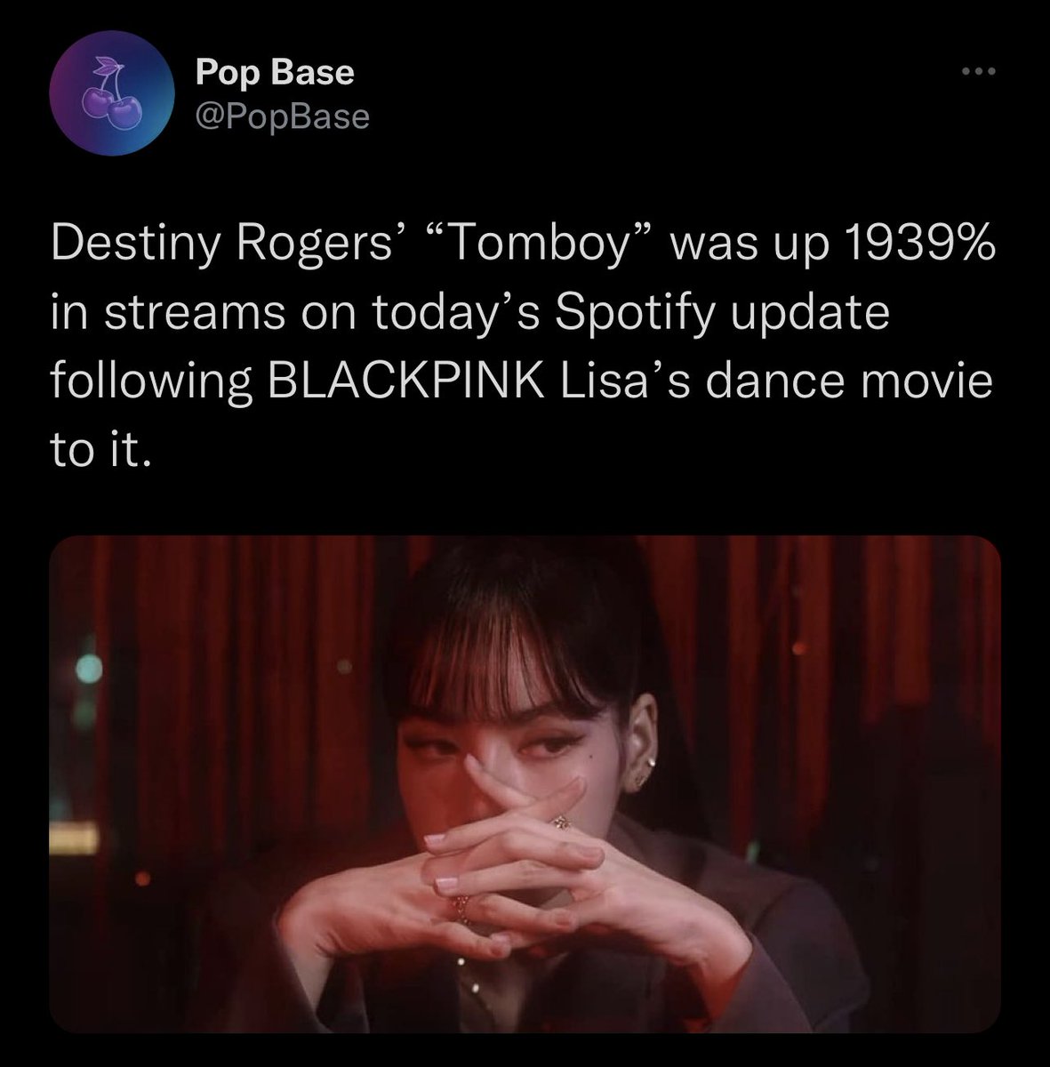 lalisamgger's tweet photo. Her impact is not a joke https://t.co/jQ0aV90fkr