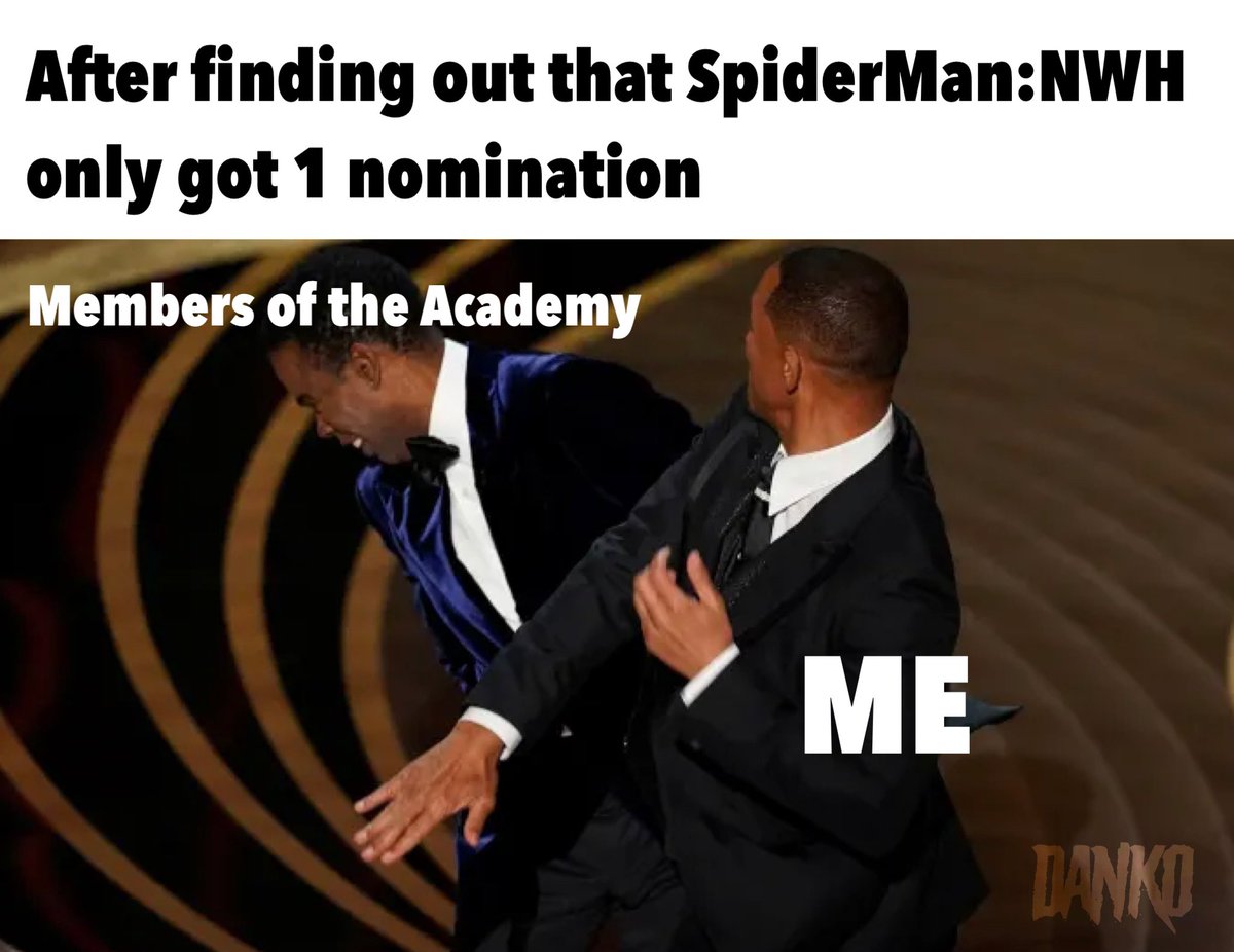 xmeerkvtx's tweet photo. Still not happy about it. 

#WillSmith #Oscars2022 #SpiderManNoWayHome #willsmithslap https://t.co/VzOzyX4iO5