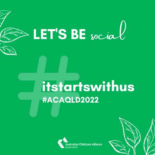 ACAQld's tweet photo. Let’s be social! 📱
When attending the conference make sure to hashtag all your social media posts with #ACAQld2022 #itstartswithus so we can see all your amazing posts at the conference! 🤩 https://t.co/fvO0vzAyZR