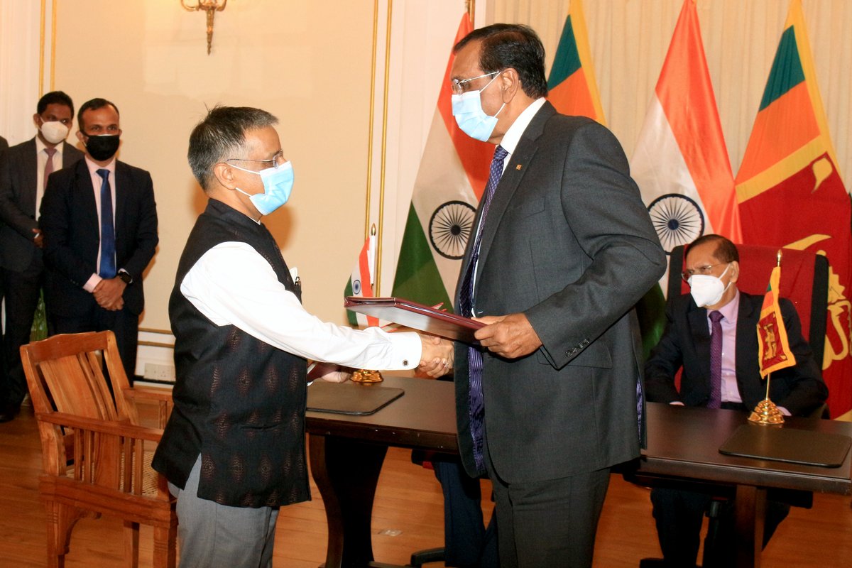 Ministry of Digital Economy - Sri Lanka (@mode_srilanka) on Twitter photo The ceremony for the signing of the MoU between 🇮🇳 and 🇱🇰 for the Sri Lanka Unique Digital Identity (SL-UDI) programme was held yesterday in the presence of Hon. Dr. <a href="/DrSJaishankar/">Dr. S. Jaishankar</a>, Minister of External Affairs India and Hon. Prof. G. L. Peiris, Minister of <a href="/MFA_SriLanka/">MFA SriLanka 🇱🇰</a> The ceremony for the signing of the MoU between 🇮🇳 and 🇱🇰 for the Sri Lanka Unique Digital Identity (SL-UDI) programme was held yesterday in the presence of Hon. Dr. <a href="/DrSJaishankar/">Dr. S. Jaishankar</a>, Minister of External Affairs India and Hon. Prof. G. L. Peiris, Minister of <a href="/MFA_SriLanka/">MFA SriLanka 🇱🇰</a>