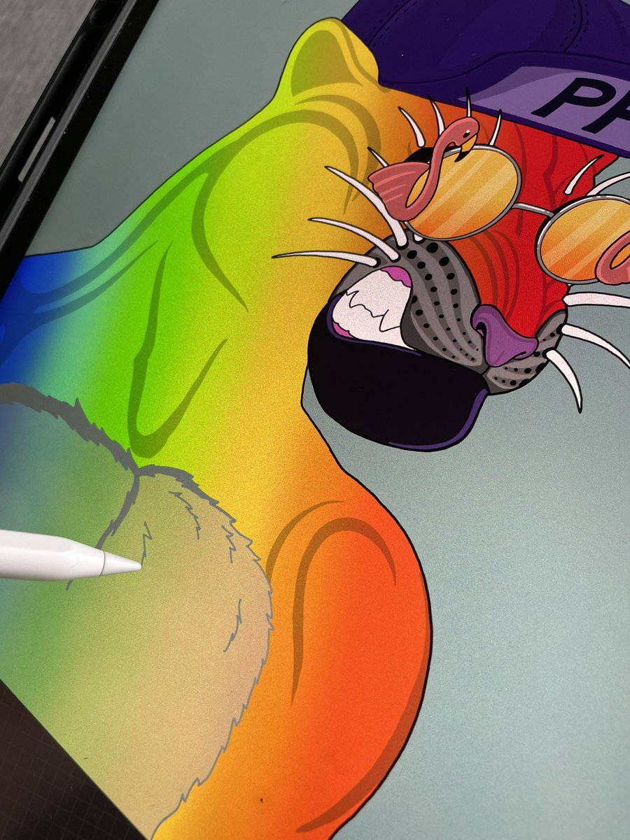 sparrowjako's tweet photo. 🚀A little spoiler, working and improving the skin of the @PartyPanthers_  🚀❤️ #solana #solanart #solananft #solananftdrop #nft #NFTdrop #NFTCommunity #nftcollector #NFTartist https://t.co/u7cR9HONSU