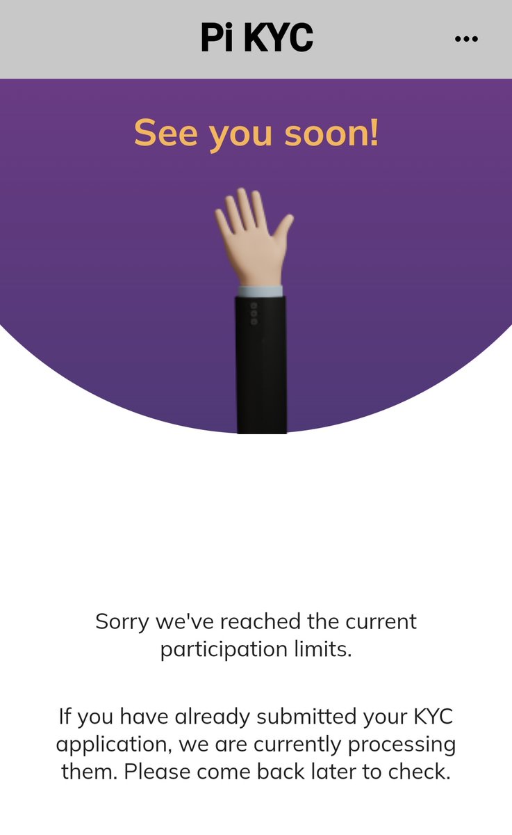 When can I KYC? ㅠㅠ

#KYC
#picoin
#pinetworkkyc 
#piNetwork
#picoreteam