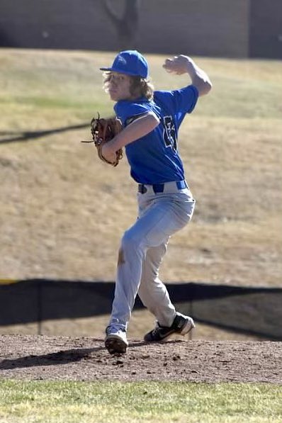 Congrats to my younger brother <a href="/CrewGerig/">Crew Gerig</a> who pitched in his first varsity game.  3IP 6K.