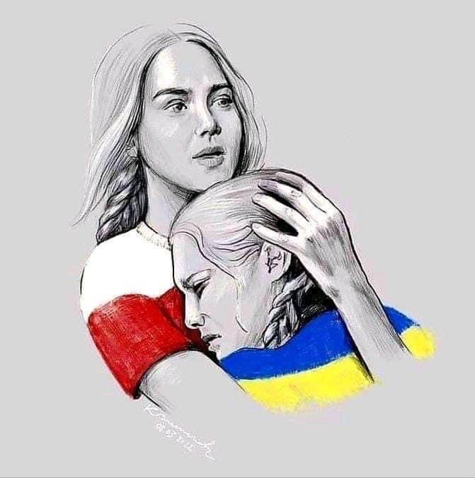 rshereme's tweet photo. Thank you Poland, from Ukraine https://t.co/n6Lfyr2Eic