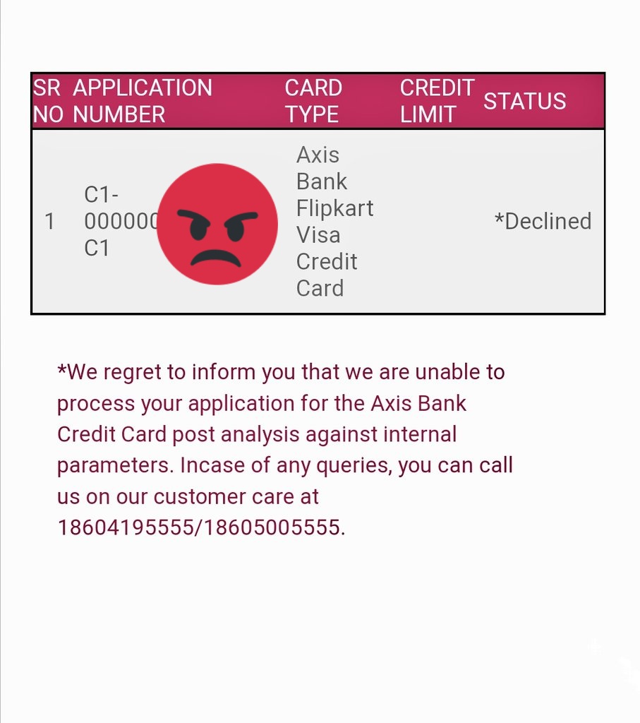 arpan_dawn's tweet photo. @AxisBank @AxisBankSupport @Flipkart @flipkartsupport Is this joke what are going on me with Axis.Always my application got declined without any valid reason.Just ridiculous service and no positive response. Now my pre approved offer is also declined which I applied via Flipkart. https://t.co/kjlg4yFdUH