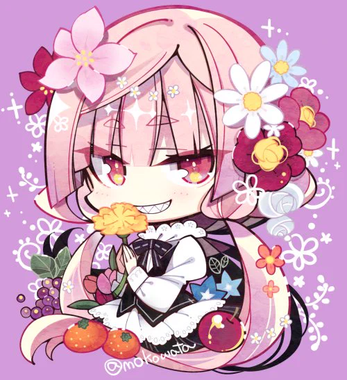 ピンクと紫とお花 
