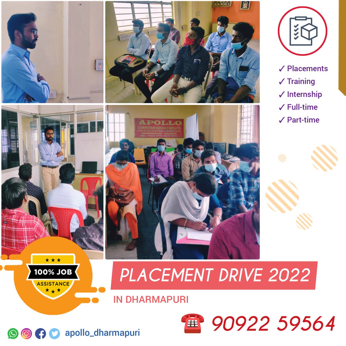 Apollo_Edu's tweet photo. 🔰Apollo Computer Education
🧑‍🎓 Placement Drive 2022

Why we are the Best?

✓ Placement
✓ Training
✓ Internship
✓ Part-time
✓ Full-time

• Learn which suits you the best
• Millions of opportunities around the world
• Try to utilise with us
• We are the best in Tamilnadu https://t.co/Y39524l1lY