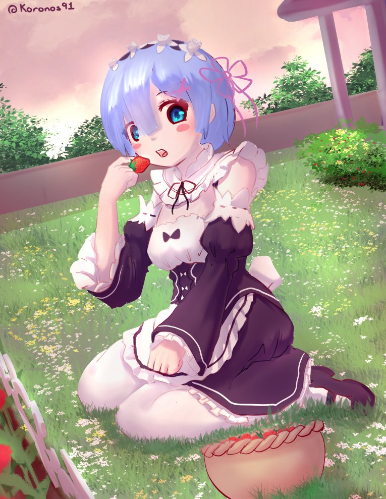 Koronos91's tweet photo. Dibujito parte de un arttrade v:

#rezero #rem #digitalart #maid https://t.co/ZDwnkGEPR2