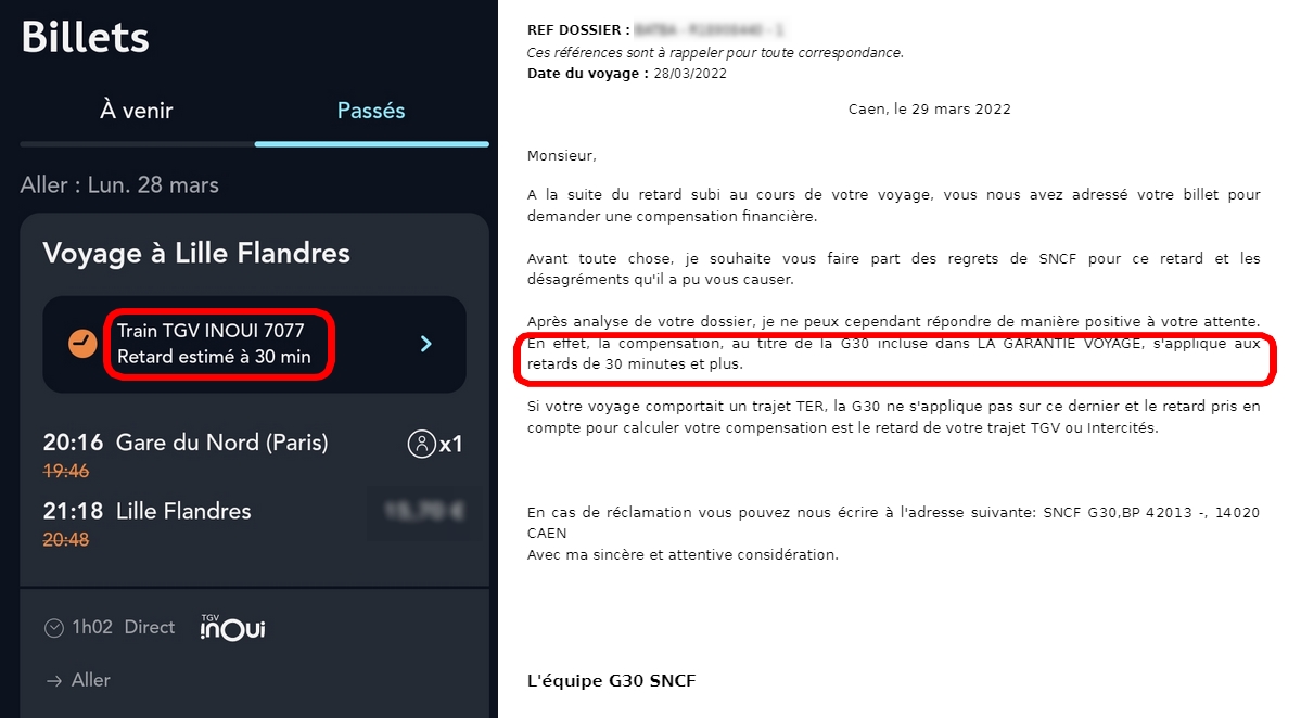 Olivier MALCURAT 🎙️ 📡 📻 (@oliviermalcurat) on Twitter photo La <a href="/SNCF/">❌</a> dans toute sa splendeur ! J'imagine que tous les autres voyageurs ont aussi reçu la notification leur disant qu'ils pouvaient faire jouer la garantie G30...
<a href="/GroupeSNCF/">Groupe SNCF</a> 
<a href="/SNCFConnect/">SNCF Connect</a> 
#sncf La <a href="/SNCF/">❌</a> dans toute sa splendeur ! J'imagine que tous les autres voyageurs ont aussi reçu la notification leur disant qu'ils pouvaient faire jouer la garantie G30...
<a href="/GroupeSNCF/">Groupe SNCF</a> 
<a href="/SNCFConnect/">SNCF Connect</a> 
#sncf