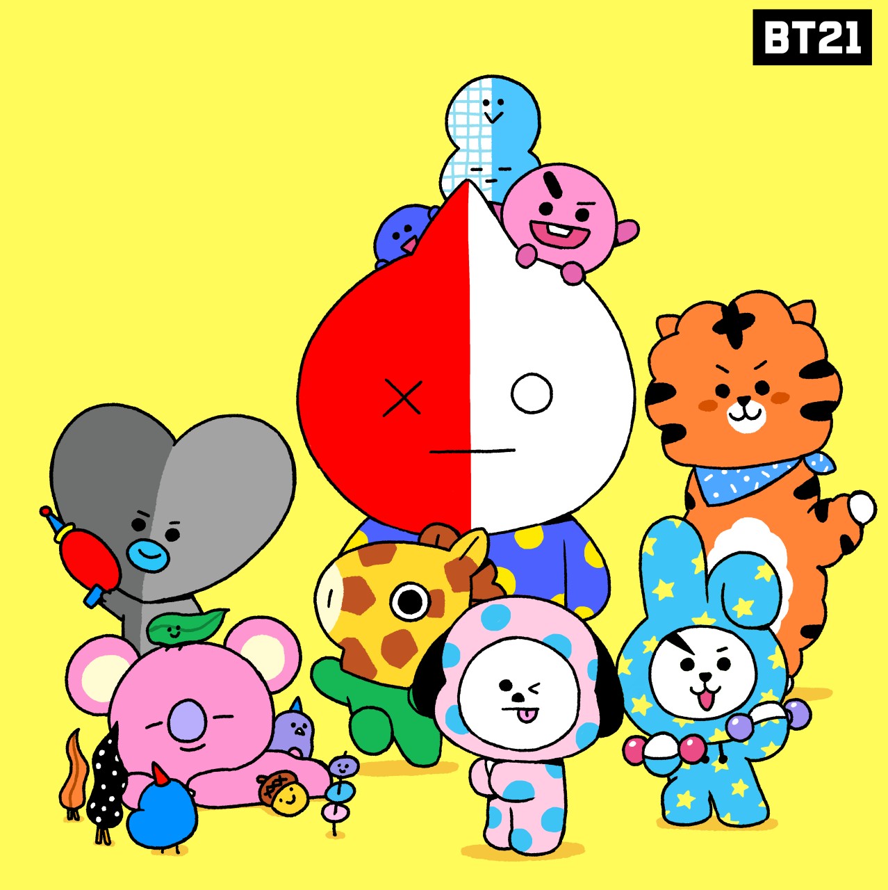 Bt21 Japan Official 今日からカラーチェンジ どう Bt21 エイプリルフール T Co Utq2v9z70i Twitter