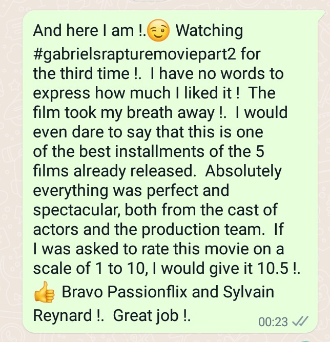 #TheGabrielSeries <a href="/GabrielOnScreen/">GabrielonScreen</a> #GabrielsRapture #GabrielsRaptureMoviePt2 <a href="/sylvainreynard/">Sylvain Reynard</a> <a href="/ToscaMusk/">Tosca Musk</a> <a href="/PassionFlix/">Passionflix</a> @MaryPocrnic #MelanieZanetti #GiulioBerruti 
<a href="/GabrielSeriesFP/">GabrielSeriesPodcast</a> <a href="/SRFansRus/">SRFansRus</a> <a href="/NetherlandsSr/">SRFansNetherlands</a> <a href="/SRFansBrazil/">SRFansBrazil</a> <a href="/SRFansCanada/">SRFansCanada</a> <a href="/SRFansSA/">SRFansSouthAfrica</a> <a href="/SRFansSpain/">SRFansSpain</a> <a href="/SRFansPortugal/">SRFansPortugal</a>