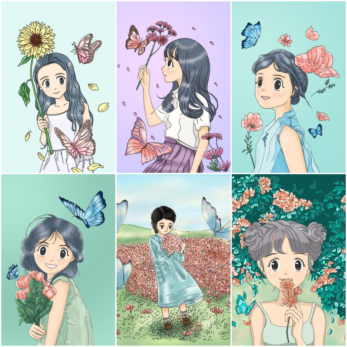 🌸 the story of flowers 🌺
*＊1/1 hand-drawn collection＊* 
On opensea

Start
 ❀ 0.025 $ETH ❀ 
opensea.io/collection/the…

  🦋 smiles 😊 , sunlight🌞
 flowers💐
❀ Have a wonderful day 

#NFTCommunity #nftcollection #nftart #OpenSeaNFT #nftasia  #nftthai #NFTartist #WomenInNFTs