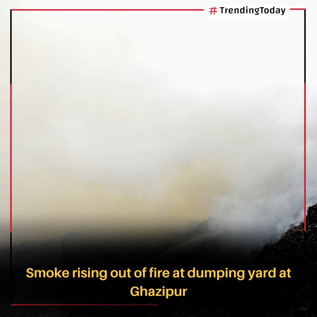 Trending_Today_'s tweet photo. Smoke rising out of fire at dumping yard at Ghazipur in New Delhi India on March 28,2022, It receives about 2,000 tonnes of garbage per day.
#news #trendingtoday #smoke #fire #dumpingyard #garbageyard #ghazipur https://t.co/vMd10UkkjO