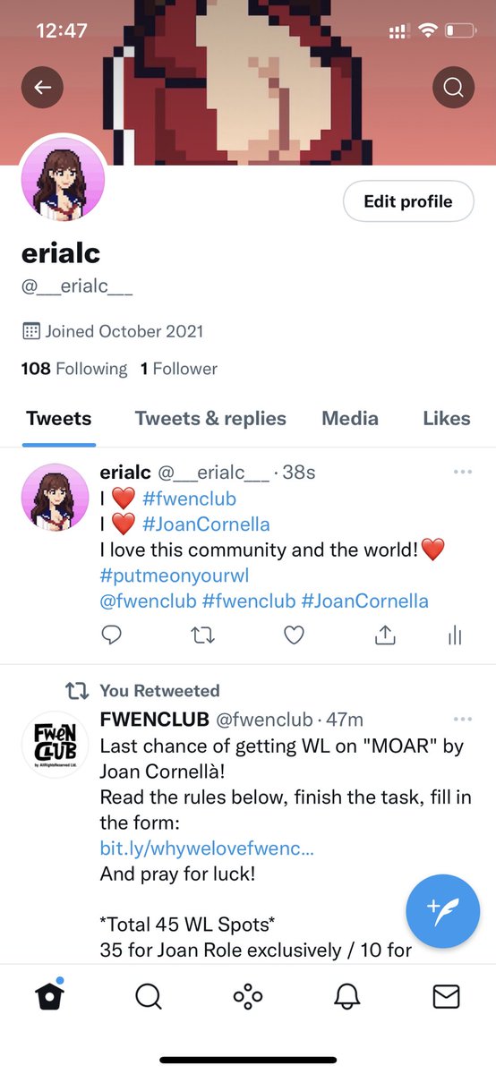 ___erialc___'s tweet photo. @fwenclub #fwenclub #Joancornella @fwenclub  
Please #putmeonthewl 
Love this community!❤️ https://t.co/lDcPG1bafY