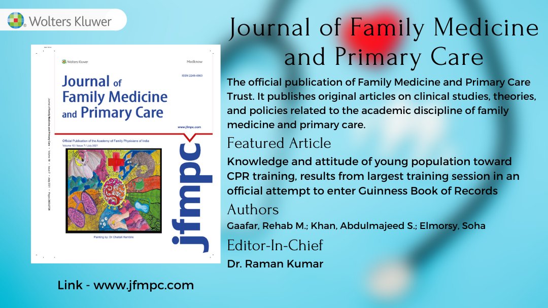 Journal of Family Medicine and Primary Care tweet media