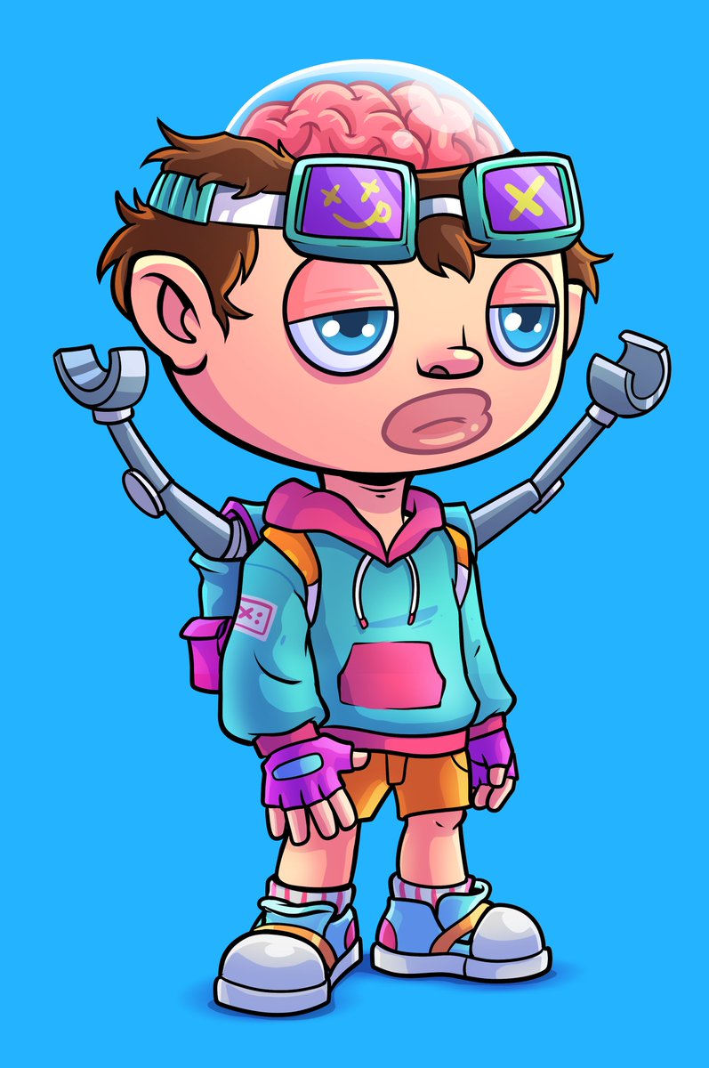 BigBrainKids's tweet photo. Full body version of Alvis.

"NFT to Reality" Merch is on the way! Stay Tuned!
We underpromise. We overdeliver. We are the Big Brain Kids.

Comment down what NFTs you would want to put into reality. https://t.co/GK8nzjGZYW