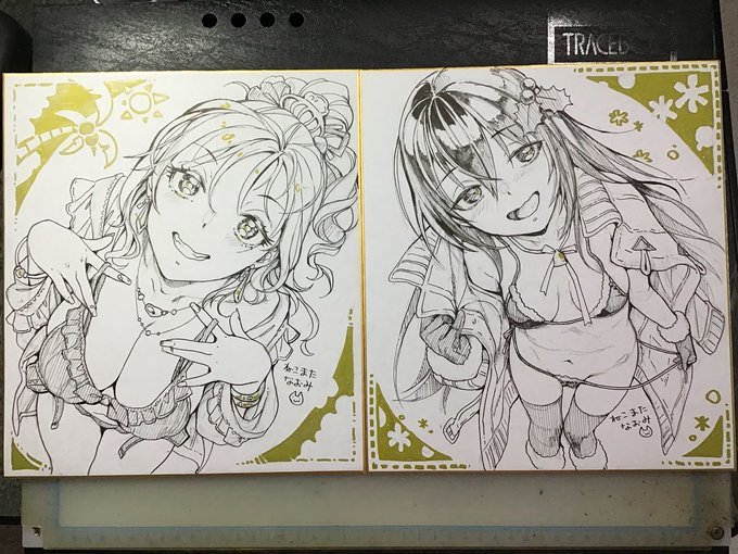 3月30日の単行本発売ついでで収録作のヒロインを描いた直筆色紙をヤフオクに出品しています
入札は日曜いっぱいまでですのでご興味のある方はどうぞ～
https://t.co/ohfoVgTAPE
https://t.co/u1YgQ9ELXq 