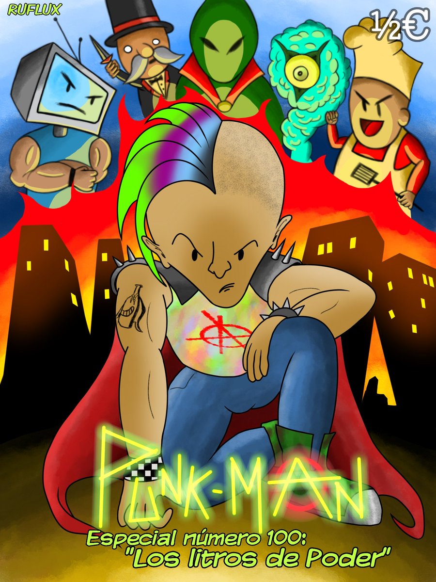 _XURP_'s tweet photo. Remaster del cómic que hacía en el instituto.
#comic #punkman #arte #art https://t.co/Lp1RYXk8Rb