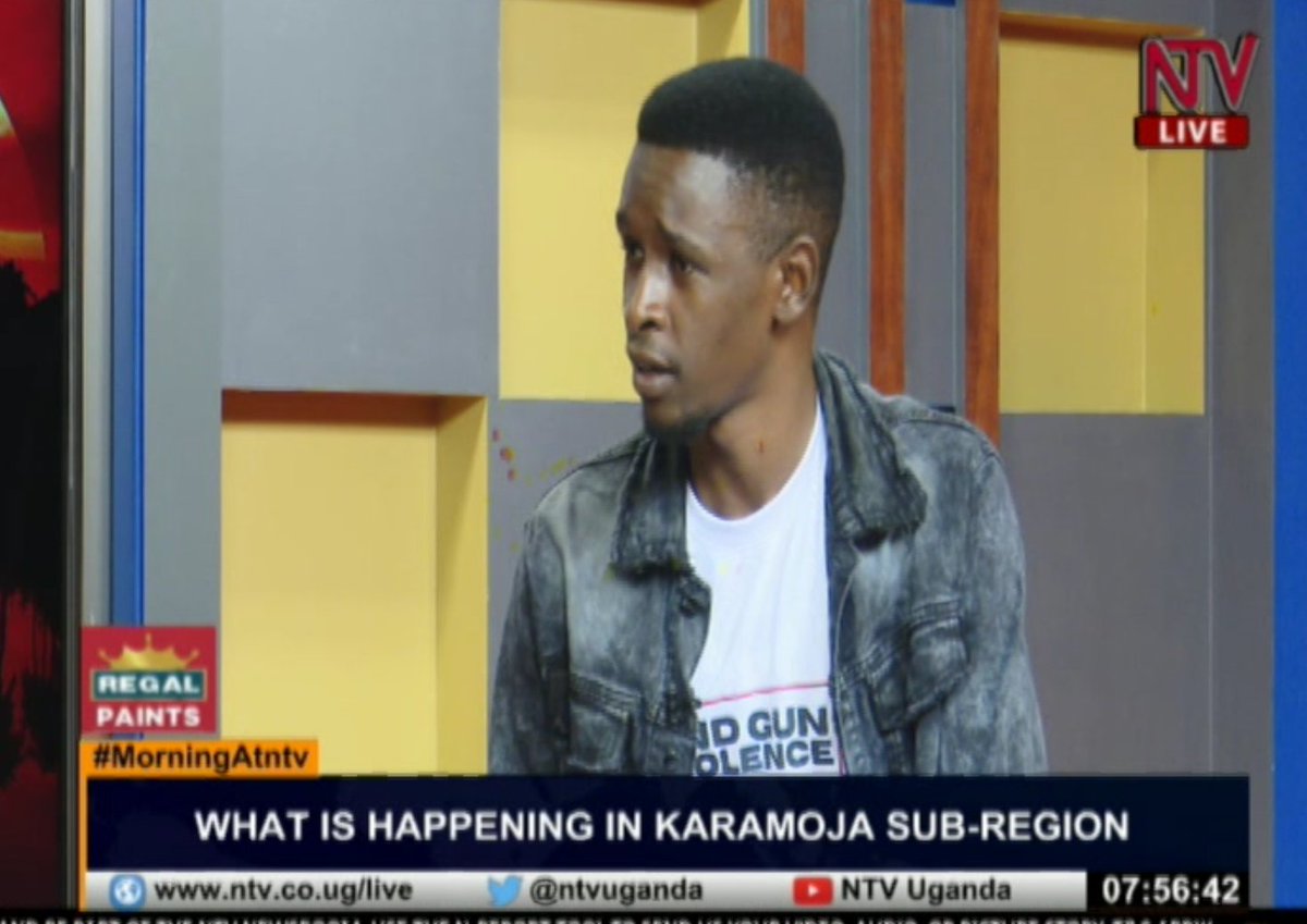 After the disarmament of the Karamojong, the government did not come in with a clear livelihood programme of how to make these people resettle. They (government) took the guns which they used to survive - Ernest Ayen, Youth Chairperson, Abim #MorningAtNTV
