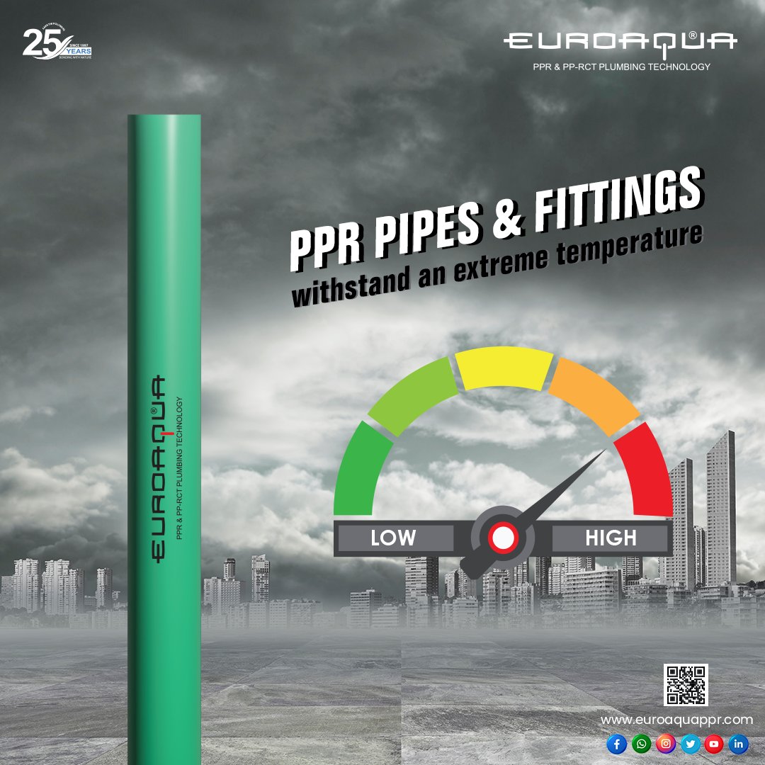PlumtekMktg's tweet image. Our PPR pipes are the best carriers of high pressure potable water (both Hot and Chill) in domestic as well as in industrial applications((Chemical,Food,Pharmaceutical,Agriculture, Refrigeration units, Compressed air lines, etc...) in terms of excellent quality &amp;amp; price
#pprpipe