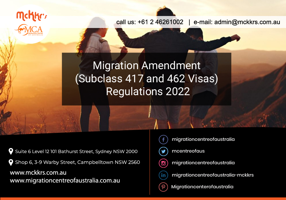 mcentreofaus's tweet image. 𝗠𝗶𝗴𝗿𝗮𝘁𝗶𝗼𝗻 𝗔𝗺𝗲𝗻𝗱𝗺𝗲𝗻𝘁 (𝗦𝘂𝗯𝗰𝗹𝗮𝘀𝘀 𝟰𝟭𝟳 𝗮𝗻𝗱 𝟰𝟲𝟮 𝗩𝗶𝘀𝗮𝘀) 𝗥𝗲𝗴𝘂𝗹𝗮𝘁𝗶𝗼𝗻𝘀 𝟮𝟬𝟮𝟮

Read More:🌎👉 bit.ly/3MEUkbf

#Subclass417  #Subclass462 #WorkingHolidayVisa #WorkHolidayVisa #COVID19AffectedVisas #WorkingHolidayMakerProgram