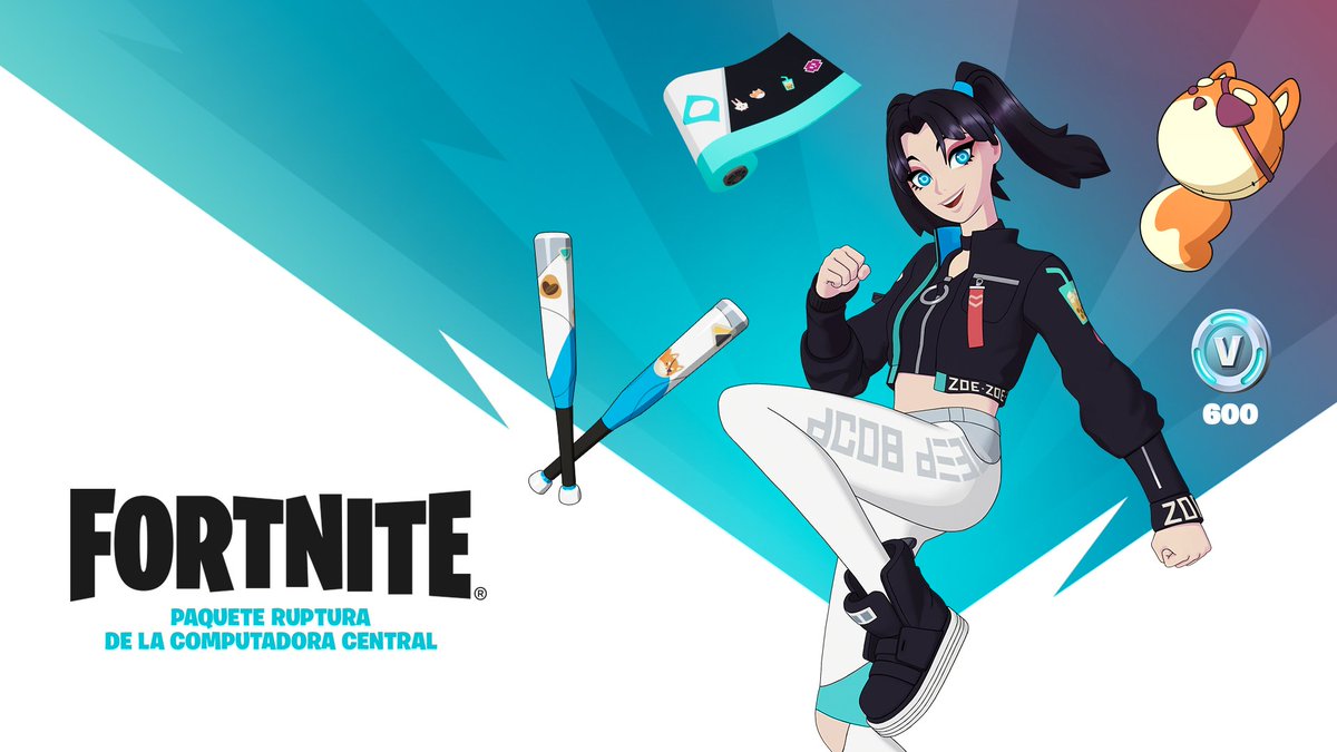 ilogon2879's tweet photo. Nuevo atuendo, nuevos movimientos y siempre en busca de una nueva aventura. ☄️
¡Consigue el paquete Ruptura de la Computadora Central ahora! 🛒
#Fortbite #FortnitteSeason2 https://t.co/FdesRAyfPl