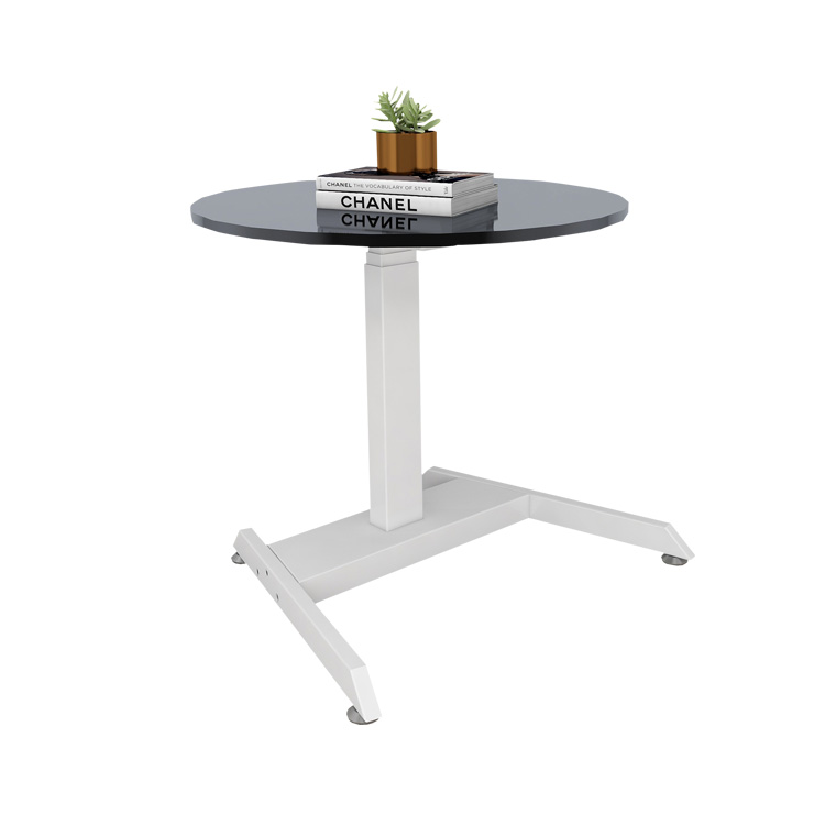 Height adjustable desk.