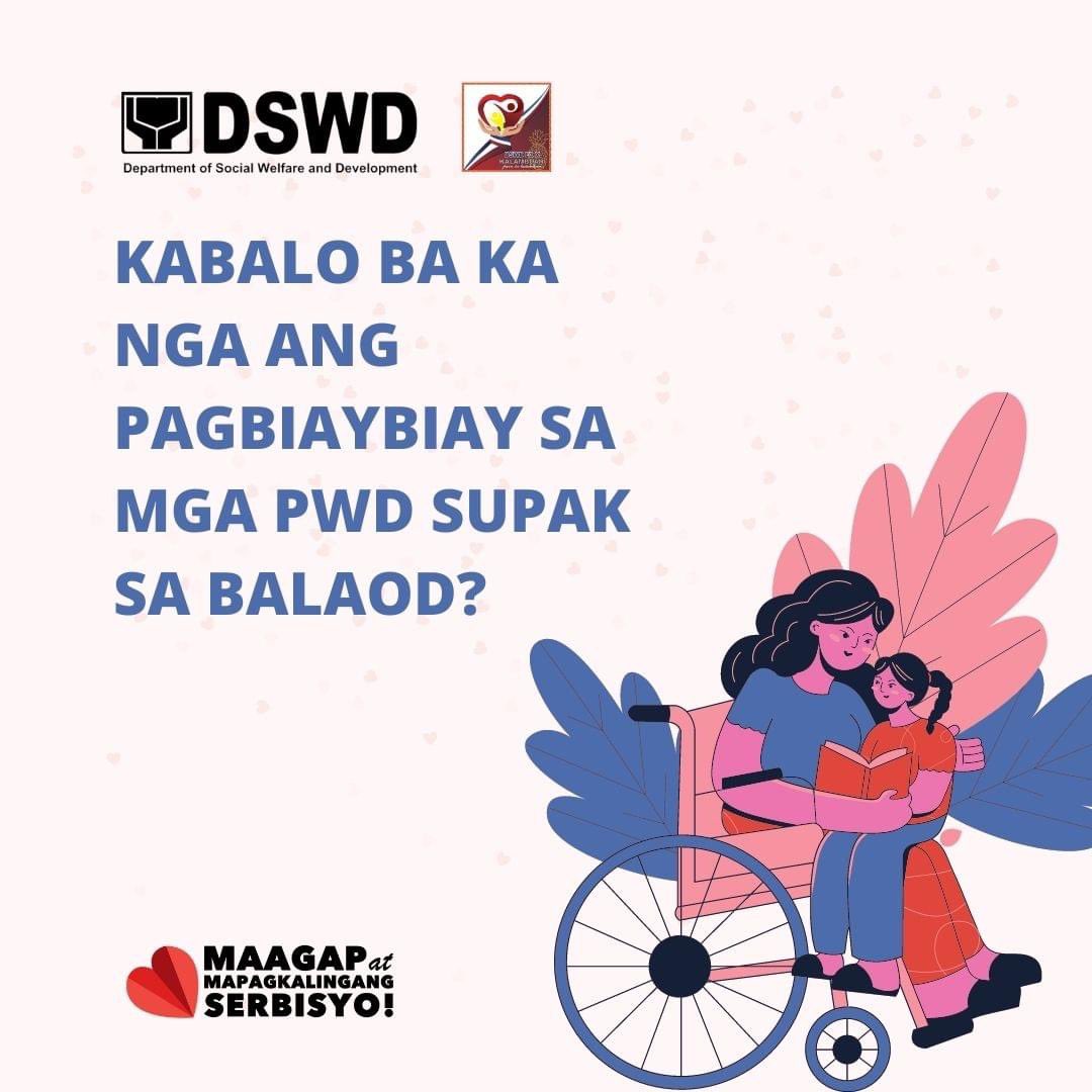 dswdfo10's tweet photo. Usa sa pipila ka mga balaod nga naglayon maprotektahan ang mga Persons With Disabilities (PWDs) mao ang 𝗥𝗲𝗽𝘂𝗯𝗹𝗶𝗰 𝗔𝗰𝘁 𝟵𝟰𝟰𝟮. Ang maong balaod nagahatag og dugang proteksyon kanila 𝗯𝗮𝘁𝗼𝗸 𝘀𝗮 𝗯𝗲𝗿𝗯𝗮𝗹 𝗼 𝗱𝗶𝗹𝗶 𝗯𝗲𝗿𝗯𝗮𝗹 𝗻𝗴𝗮 𝗽𝗮𝗻𝗴 𝗯𝗶𝗮𝘆𝗯𝗶𝗮𝘆. https://t.co/TESkn0kqQD