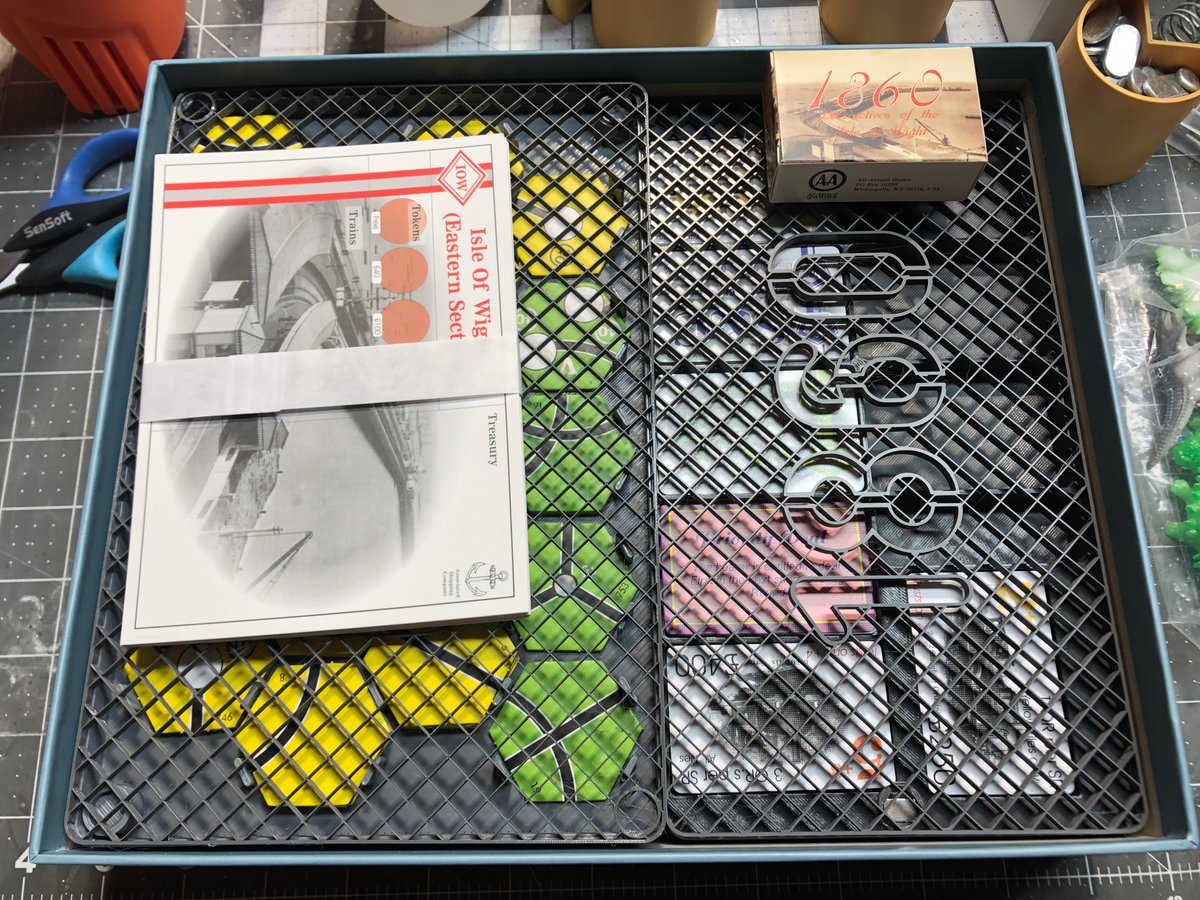 You might need to debox your expansion, but…. #18xx #1860 #ccmf #bgg #boardgames #3Dprinting