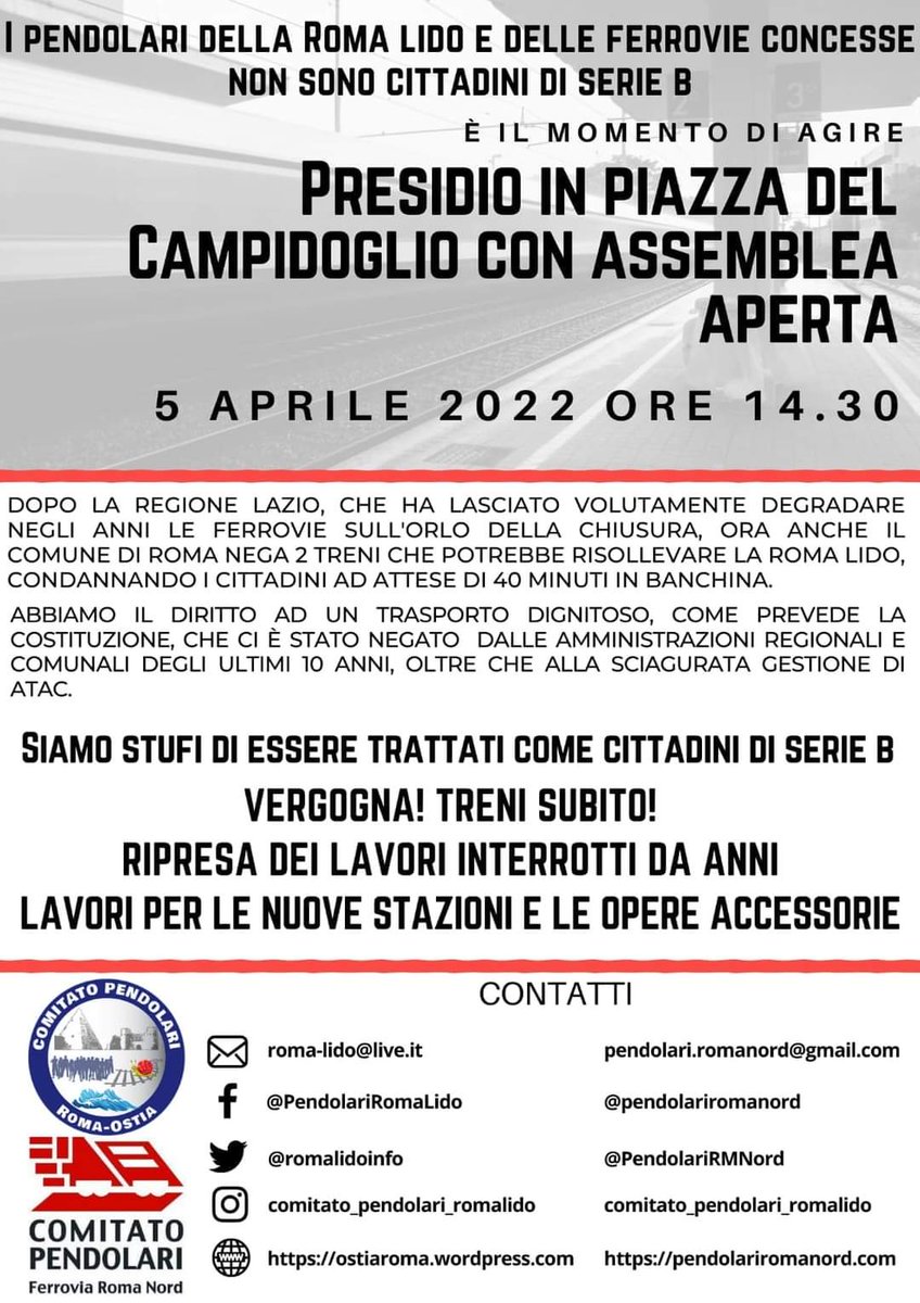 NordCdq's tweet photo. #5aprile #Campidoglio #RomaLido #PromesseMancate @gualtierieurope @nzingaretti @roma @InfoAtac @BusCotral @RegioneLazio @romalidoinfo
@PendolariRMNord #BASTA https://t.co/g15kHml3of https://t.co/tz1dYRBDS5
