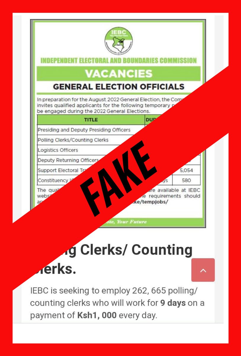 IEBC tweet media