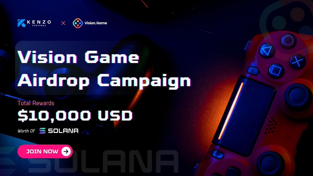 🎉Vision Game Airdrop Campaign, Win Up To $10,000 USD Worth of SOLANA!!

🔥Want to be a part of 
<a href="/visiongame_/">VisionGame</a> for FREE? Join our Airdrop Campaign for a chance to get up to $10,000 USD!!

✅Join Now: bit.ly/3DhBmmV

• 🎁Prize Pool: 10,000 USD worth of SOLANA!!

#Airdrop