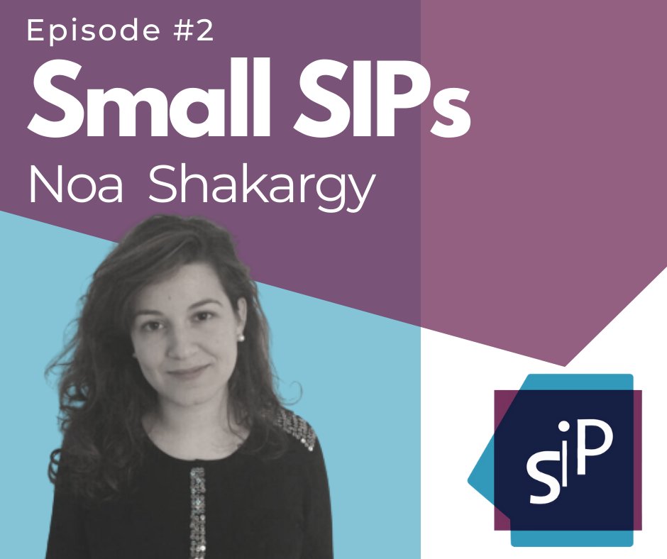 In the second episode of Small SIPs: Noa Shakargy, a researcher, poet and literary editor. Noa is writing her doctoral dissertation on the mediatization of literature in the digital age. Click here >>> bit.ly/3tMMs01
