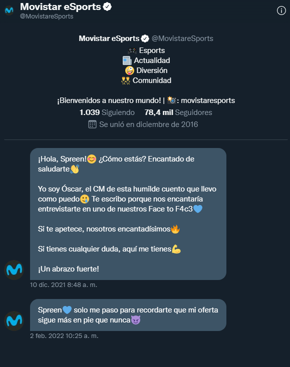 SpreenDMC's tweet photo. @MovistareSports @JuanSGuarnizo Lo siento por movistar esports https://t.co/bxMXwpIDG6