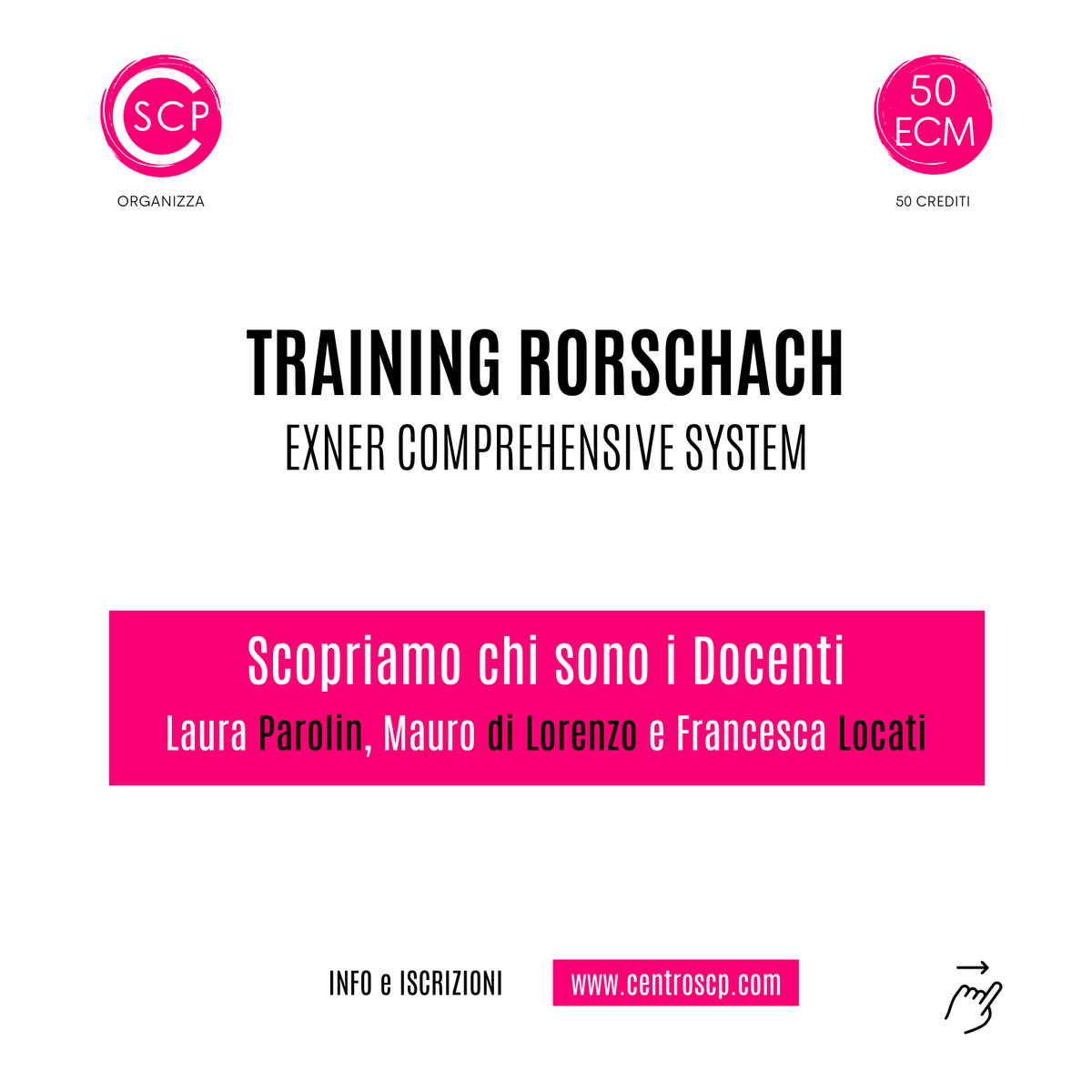 CentroSCP's tweet photo. [TRAINING #RORSCHACH • #EXNERCOMPREHENSIVESYSTEM]

🌐 Info qui: https://t.co/12e0A0gfxu 

🦜 #EarlyBird 01/05/22. Compresi nel prezzo, le  Tavole @Hogrefe e il Manuale di Lis et al. (2007) edito @CortinaEditore

#CSCP2022#TestDiRorschach#FormazionePsicologica#Psicodiagnosi#ECM https://t.co/OqpVqhOI0Q