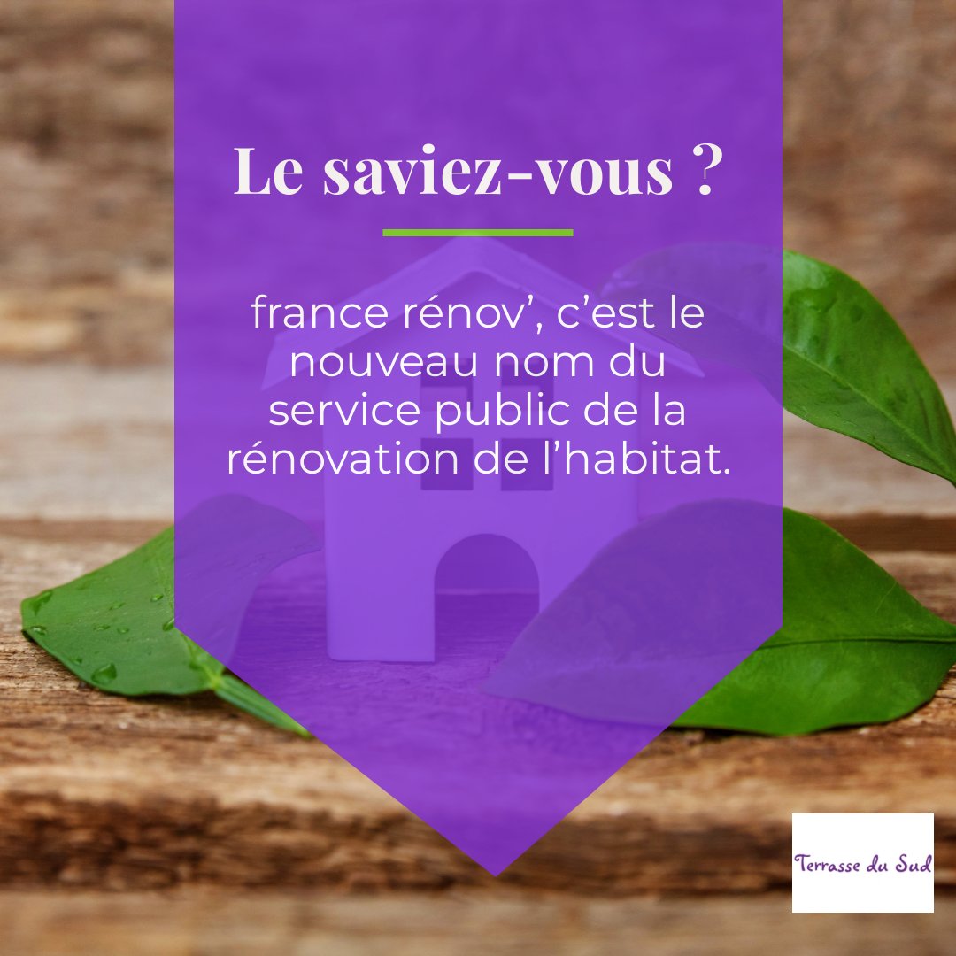 Bon à savoir 💡

À compter de janvier 2022, le nouveau service public, France Renov', mis en place par le ministère de la Transition écologique accompagnera les ménages souhaitant réaliser des travaux de #RénovationÉnergétique dans leur logement. ♻🛠

#Logement #Rénovation