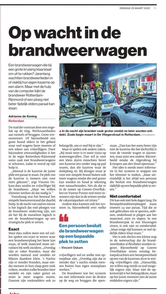 ArjenLittooij's tweet photo. Met behulp van informatie kunnen we onze hulpverlening steeds beter organiseren. Vincent Oskam legt uit hoe het werkt. https://t.co/XCofmQfNCt