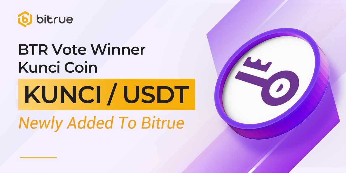 BitrueOfficial's tweet photo. We're listing $KUNCI @Kuncicoin_id today after they successfully passed the #BTRVote! A $USDT pair opens @ 10:00 UTC today! Stay Tuned! https://t.co/Q7XuF2o0jo https://t.co/qL00SWkOBg