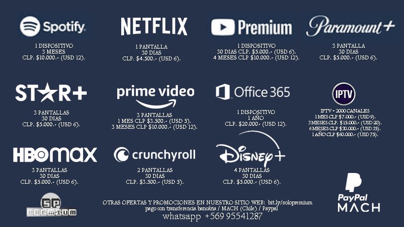 Solopremium1's tweet photo. @pablo_videla @NetflixLAT tenemos la alternativa y el precio que búscas 🙌🏼 visita nuestra web https://t.co/NMVg3ltfE0 para mas información. https://t.co/DMW25pPb7u