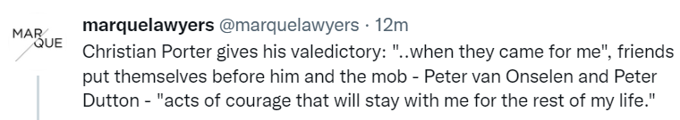 I recall Peter van Onselen doing all he could to denigrate Kate and the allegation she had been raped by Christian Porter. 'Acts of courage,' hey. POS. The three of them. #auspol #IBelieveKate