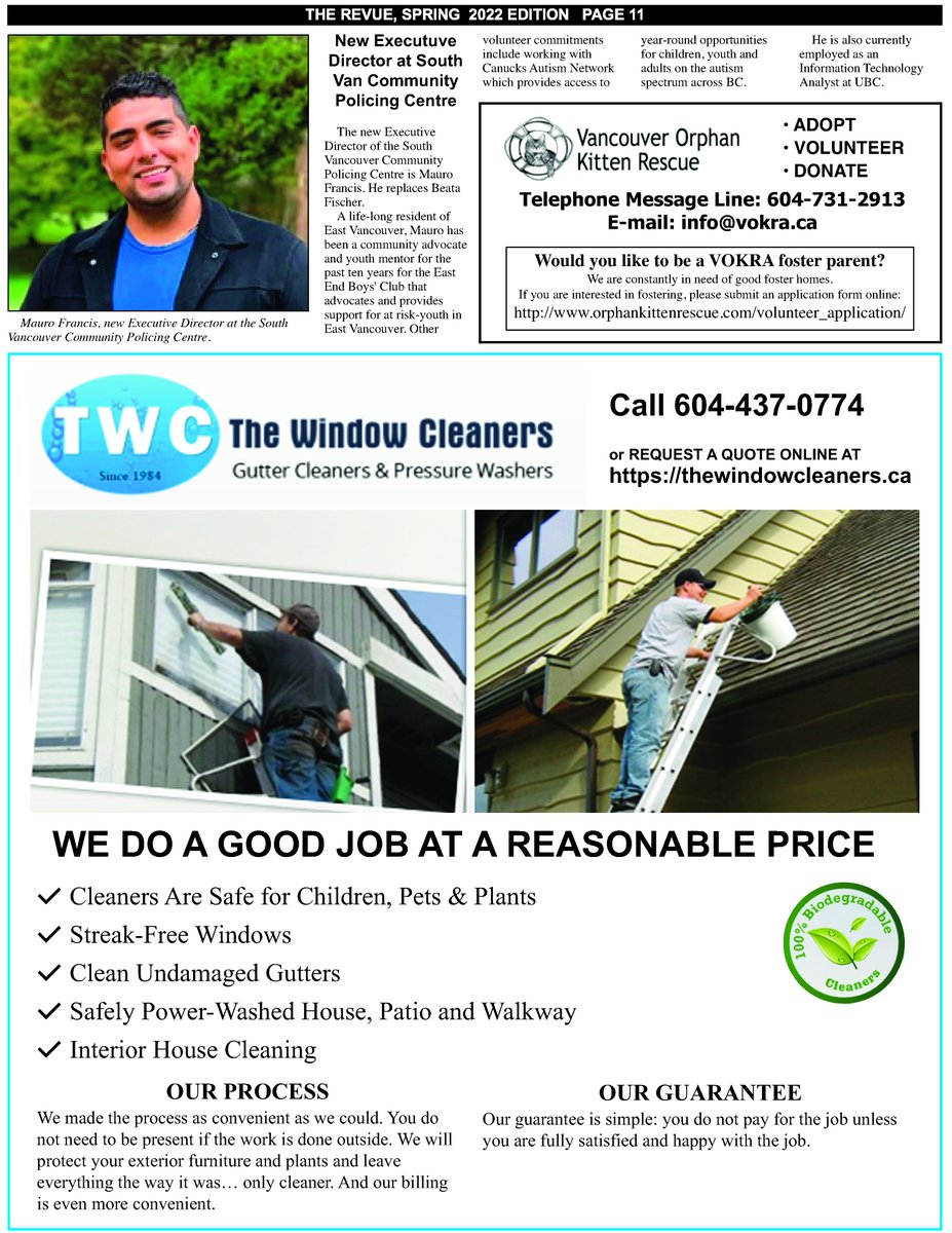 RevueBc's tweet photo. Mauro Francis new executive director at  SouthVancouver #CommunityPolicing Centre. 
As seen in The Spring 2022 edition of The REVUE https://t.co/g9XjNplcC6 and on Facebook at https://t.co/bW4tKex2Nh
#SVCPC #crimeprevention #safety #volunteer https://t.co/aY8qxy4XNP