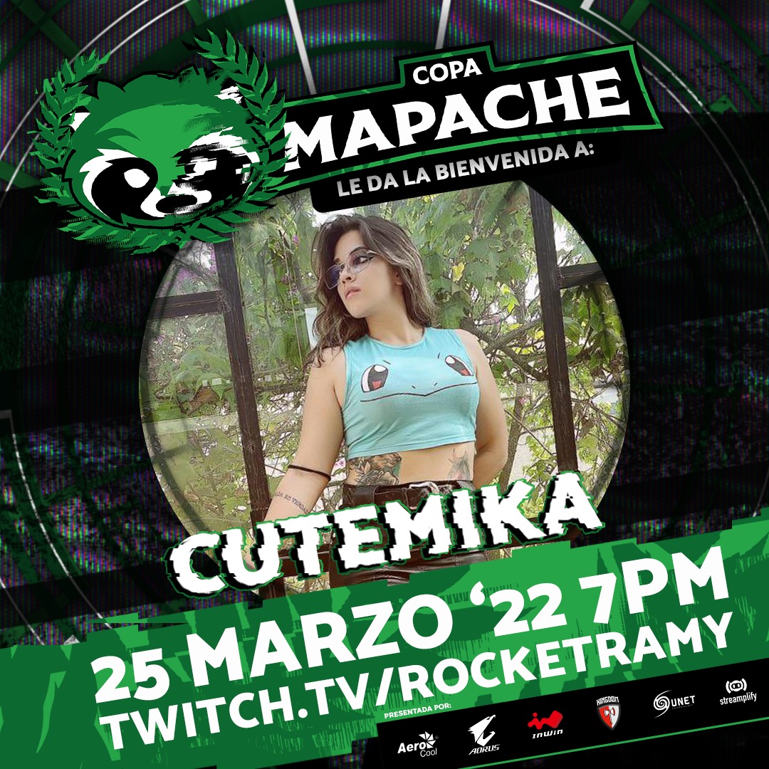 Llega @CuteMika_ a #CopaMapache para deslumbrar el campo de batalla