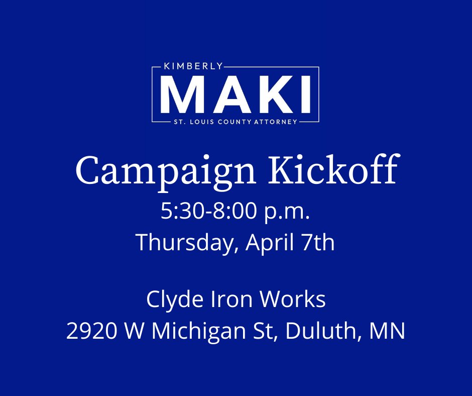 Join me for a campaign kickoff/meet &amp; greet on April 7 at the Clyde. Hope to see you there!