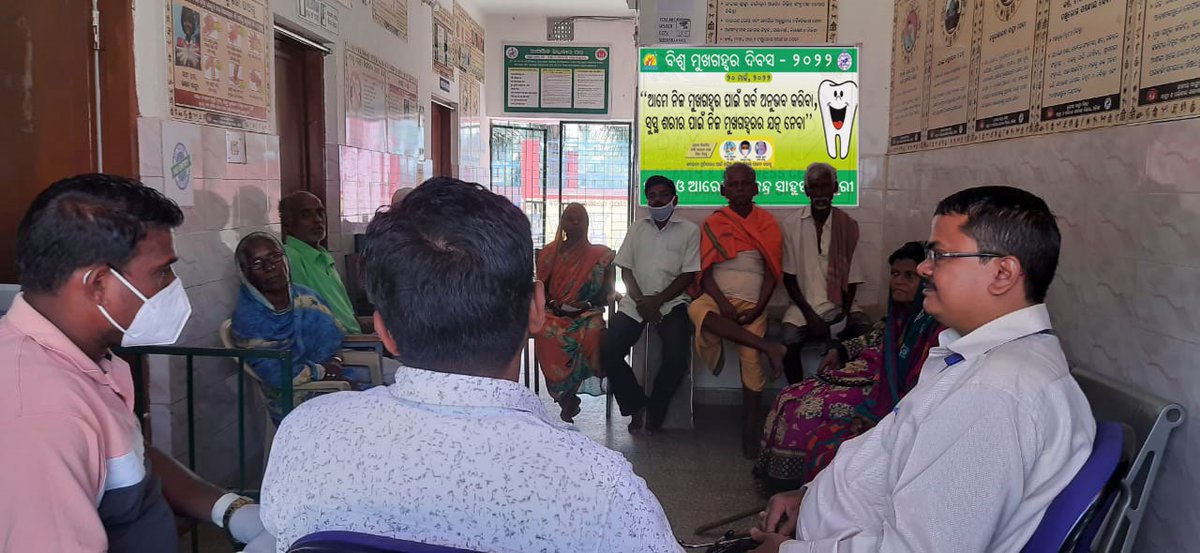 ChcKanas's tweet photo. Observation of Oral Health Day at HWC Sahupada https://t.co/NSR8xTIKhF