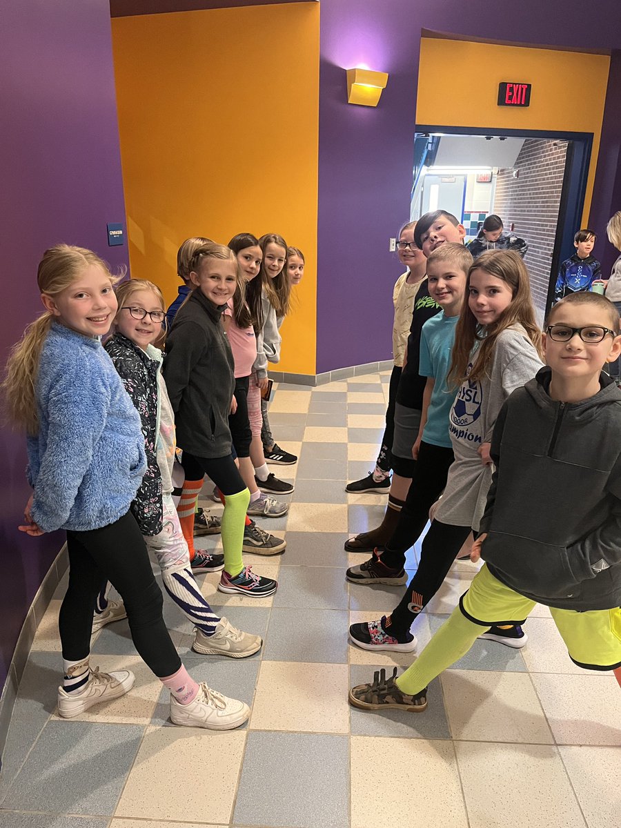 PCS_Elementary's tweet photo. Today was Rock Your Socks Day in celebration of people with Down Syndrome and the many ways they make our world brighter!  👍👏🥰 https://t.co/s4RQ7BKW8t