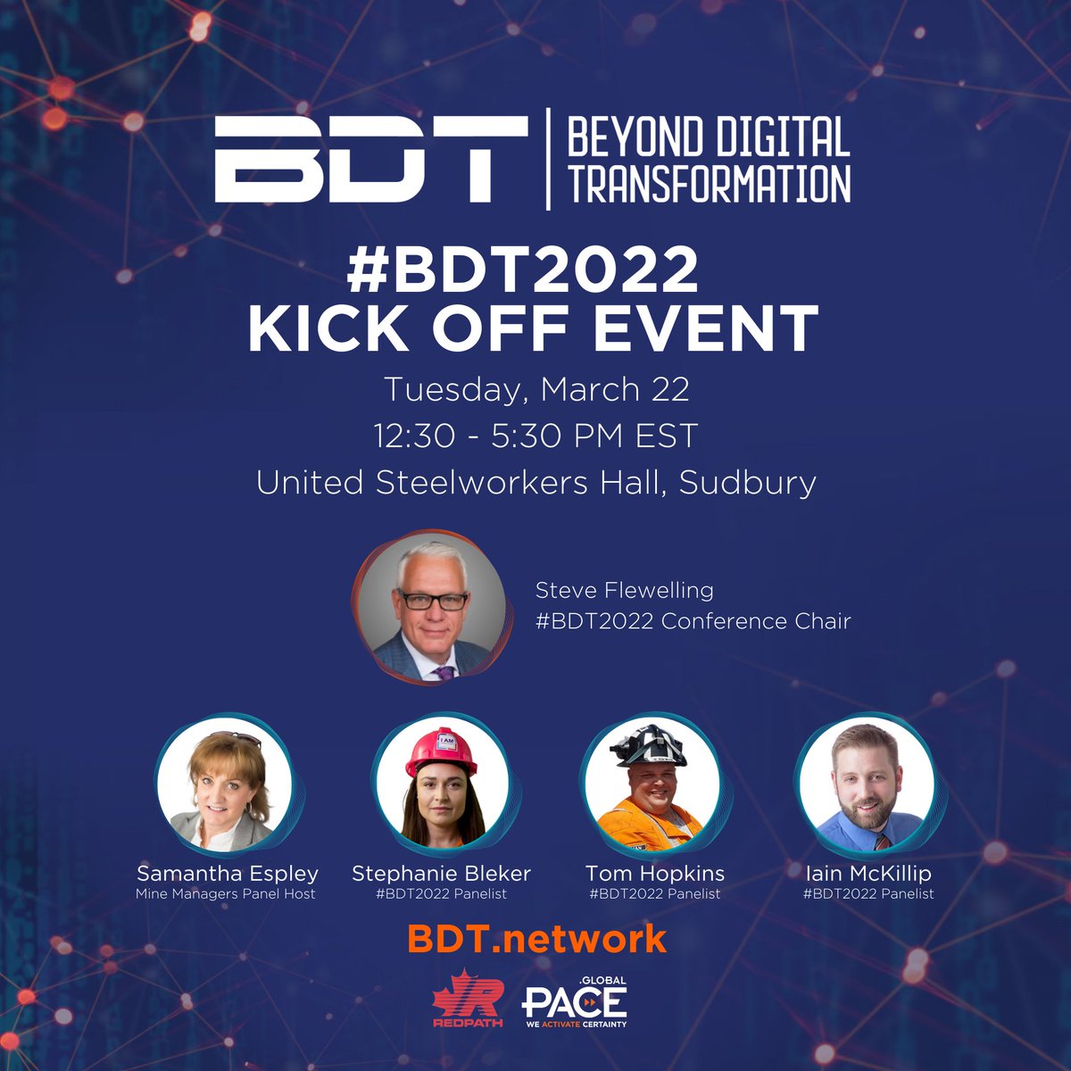 futureofmines's tweet photo. All set for tomorrow! MARCH 22, 2022
#BDT2022 Kick Off Event at the United Steelworkers Hall #Sudbury with #BDT2022 Conference Chair @SteveFlewelling 

Sponsored by
@TheRedpathGroup 
@PACE__global 
@AVEVAGroup 
@Glencore 

https://t.co/bojJaegjOx

#miningconference  #remotemining https://t.co/bQdQRQdL6J