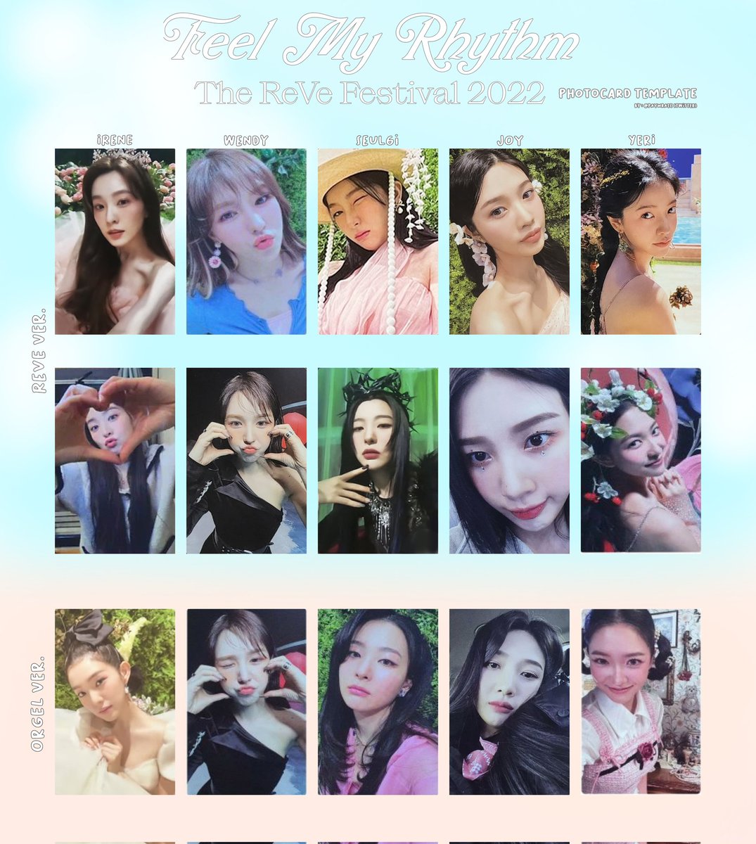 Red Velvet The ReVe Festival 2022 : Feel My Rhythm Template